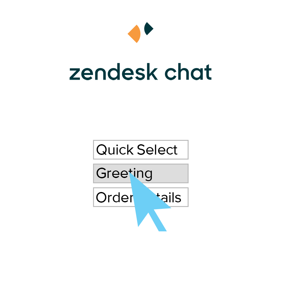 Zendesk Chat Shortcut Quick Selector